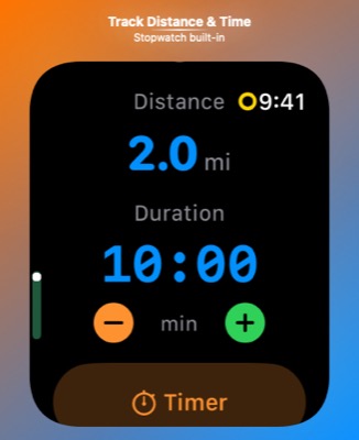 Track Distance & Time